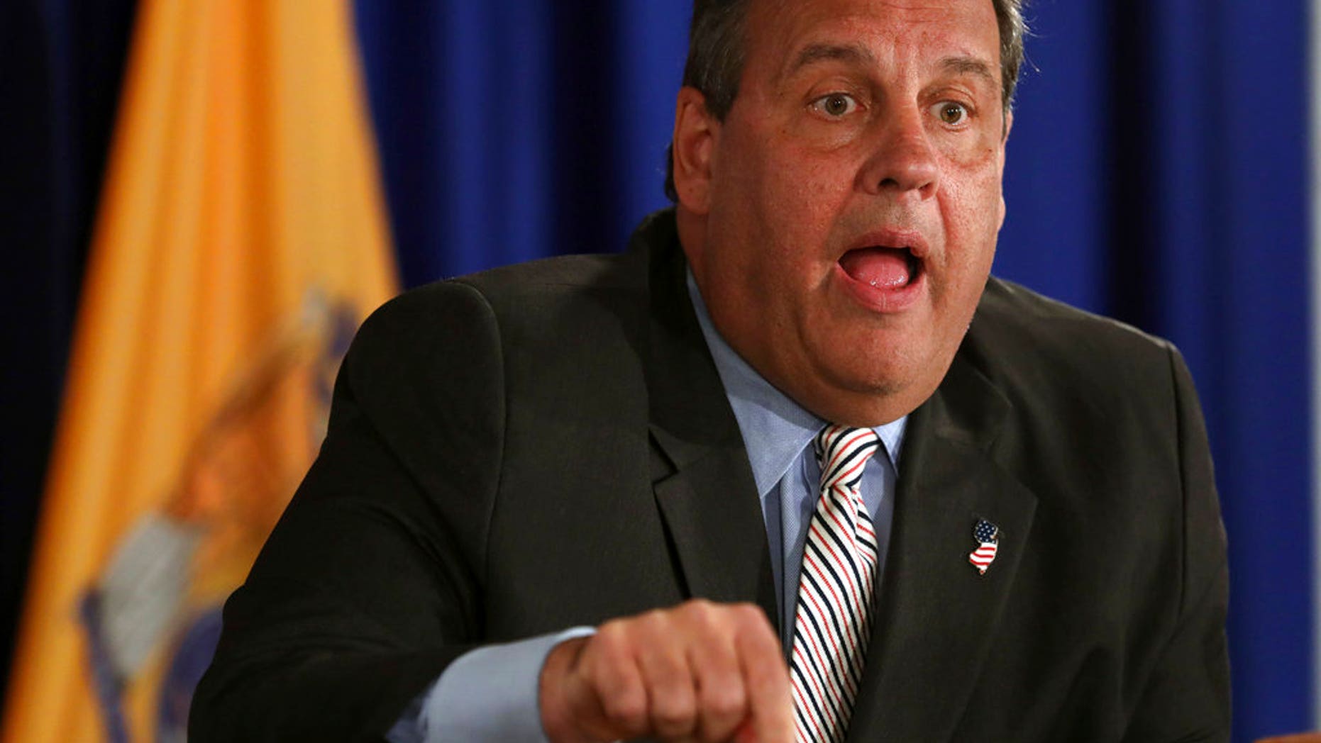 New Jersey Gov. Chris Christie said he took himself out of the running for a sports talk radio gig in New York.