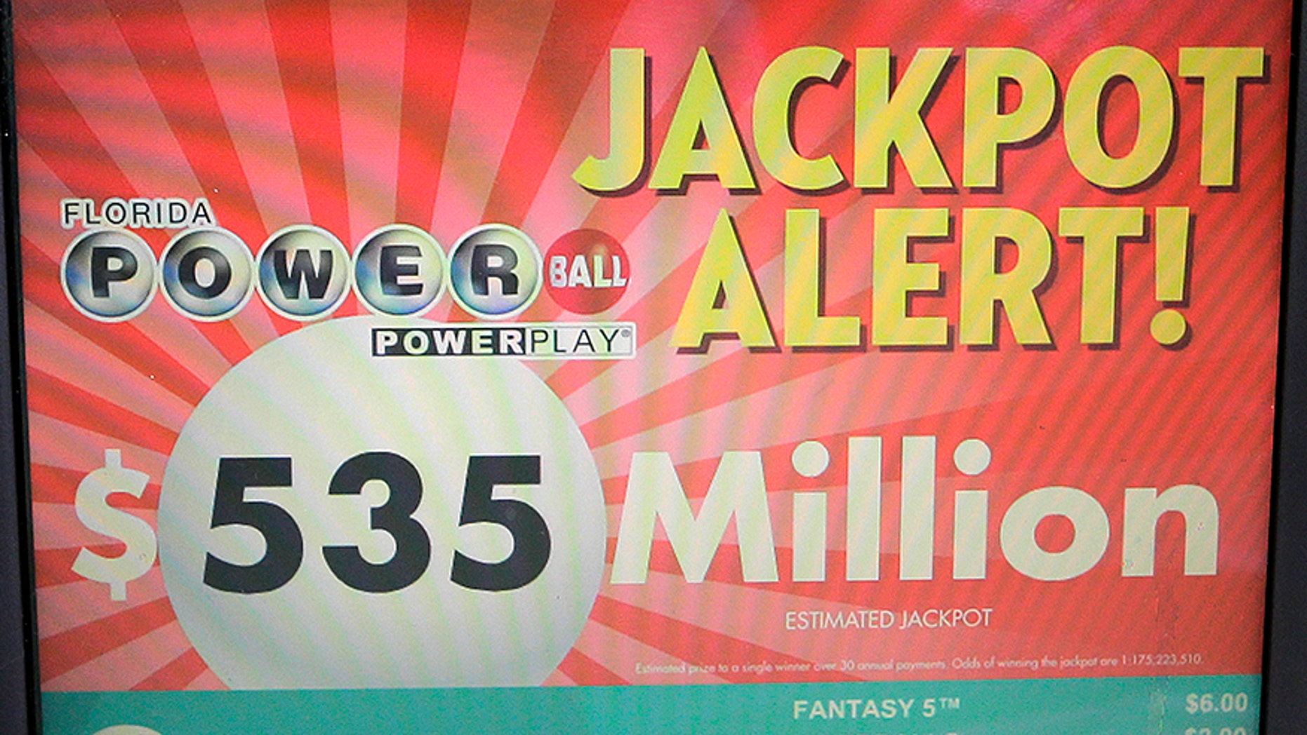 Powerball players have chance at 535 million jackpot Fox News