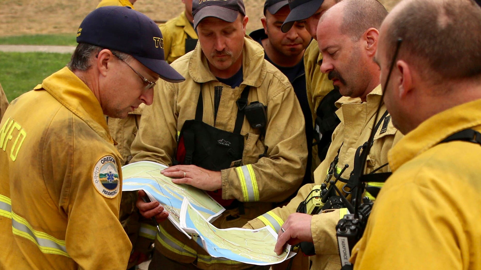 Fire crews in Oregon woke up ahead of a fire briefing to discover that two of their trucks had been ransacked by thieves.