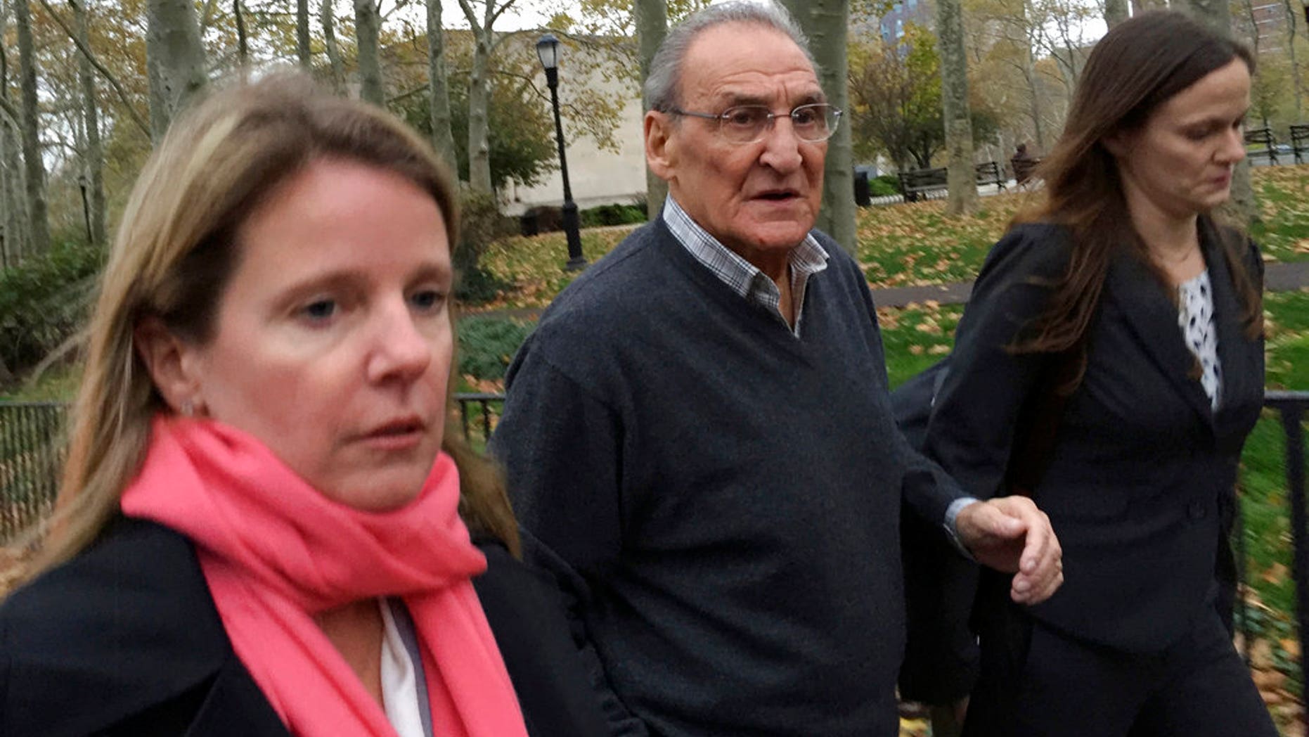 Vincent Asaro is pictured leaving a Brooklyn, N.Y., courthouse, Nov. 12, 2015.