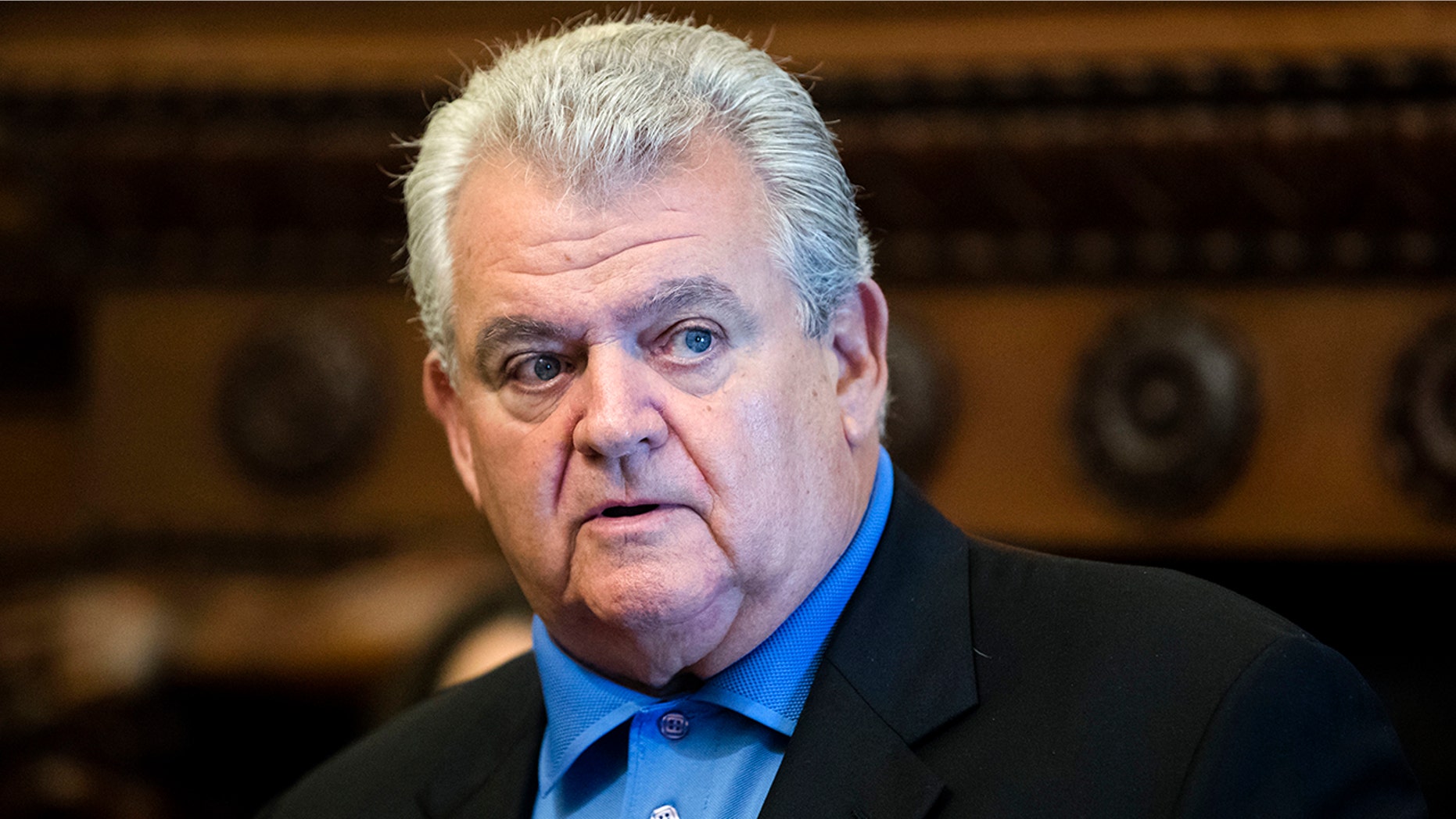 FILE - In this Sept. 11, 2017, photo, U.S. Rep. Robert Brady, D-Pa., speaks at a news conference in Philadelphia. Brady and his lawyer revealed Wednesday, Jan. 31, 2018, that the lawmaker won't seek another term in Congress, giving up the seat he's held for two decades. (AP Photo/Matt Rourke, File)