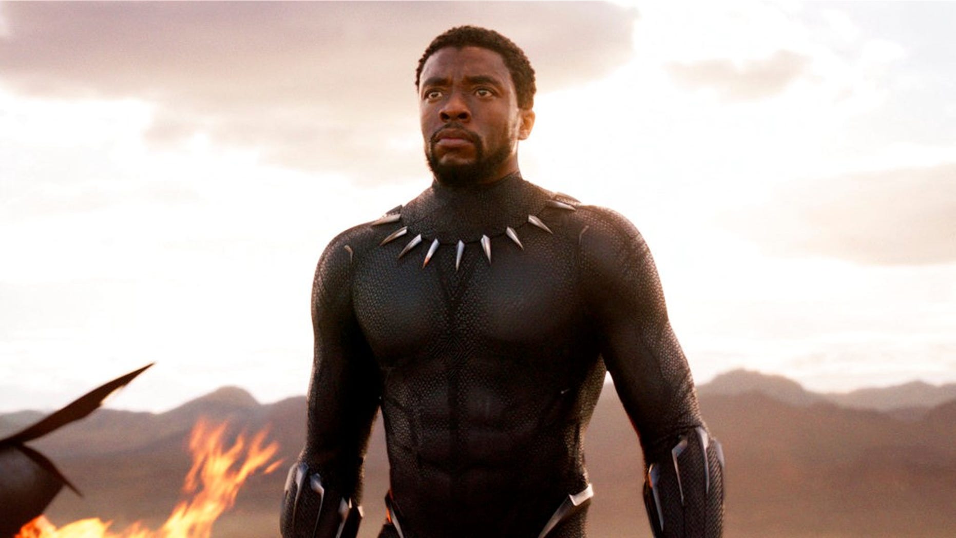 This image released by Disney and Marvel Studios' shows Chadwick Boseman in a scene from "Black Panther." (Marvel Studios/Disney via AP)