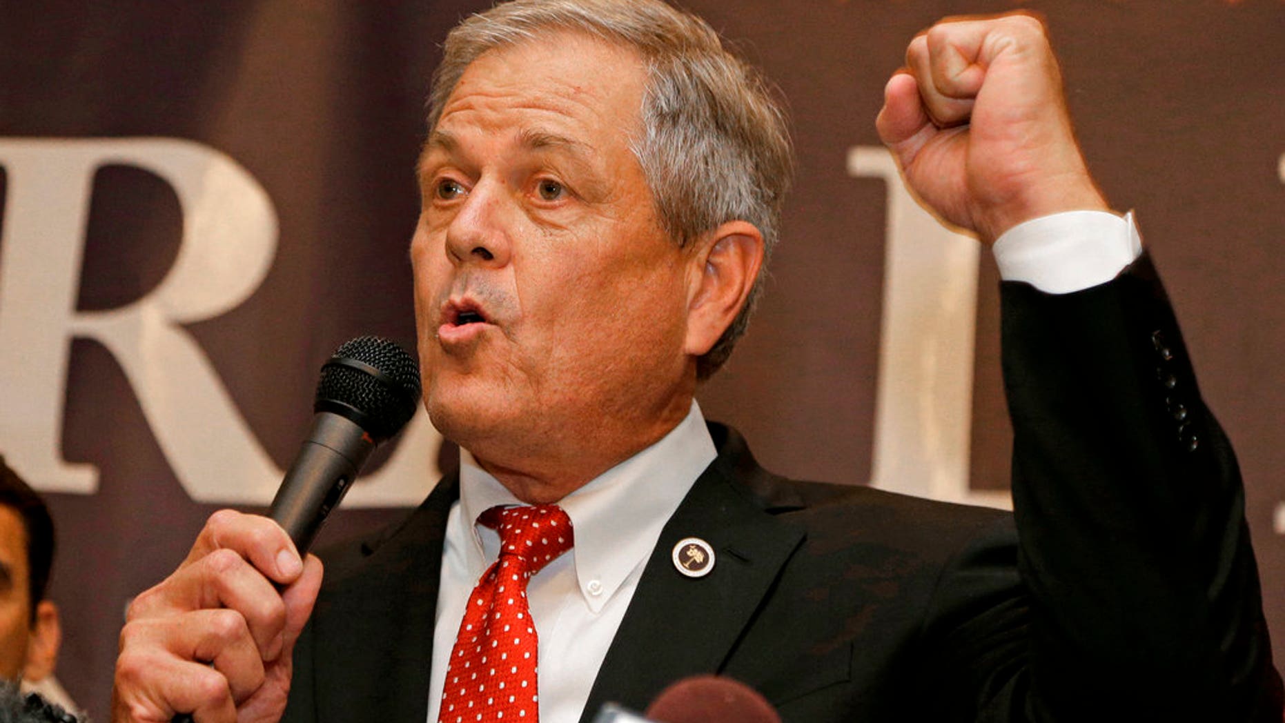 U.S. Rep. Ralph Norman, R-S.C., speaks to supporters at a campaign party in Rock Hill, S.C., in June 2017.