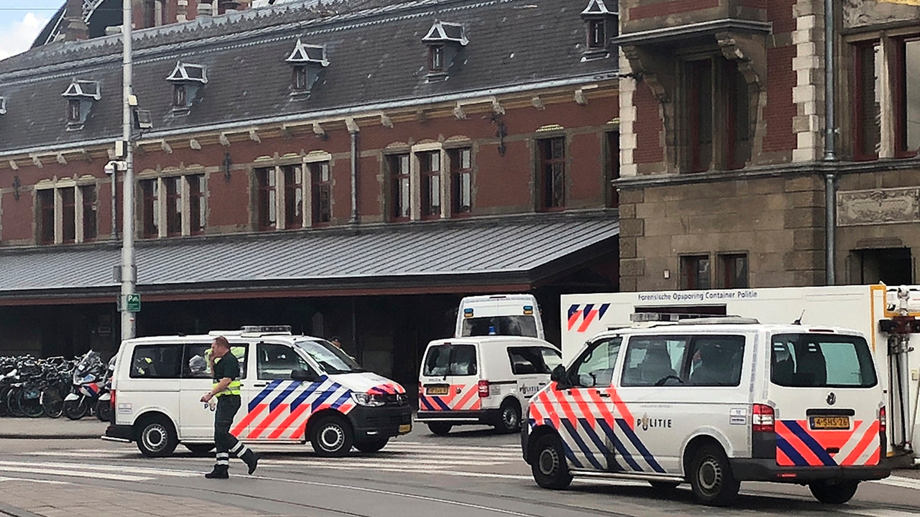 Dutch capital shot and wounded a suspect Friday following a stabbing at the central railway station. Amsterdam police said in a series of tweets that two people were injured in the stabbing and the suspect was then shot by officers