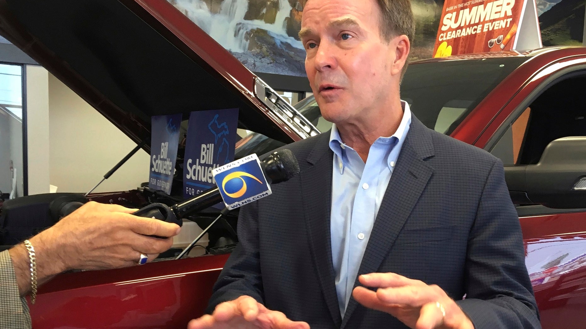 Michigan Attorney Gen. Bill Schuette, who is the GOP nominee for governor, is praised for his handling of the Larry Nassar case by parents of a victim in recent campaign ads.