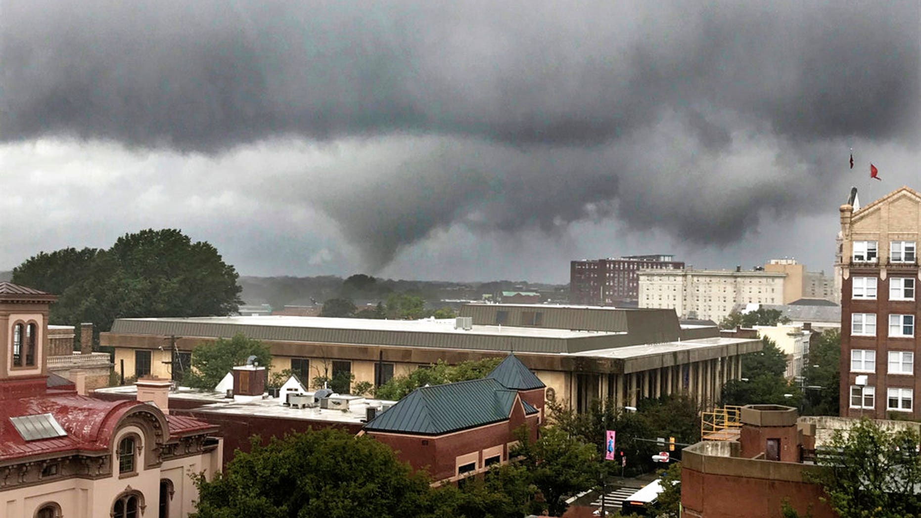 At least two tornadoes touched down in Virginia Monday as Florence — which has been downgraded to a post-tropical cyclone — continues to leave her mark along the eastern seaboard.