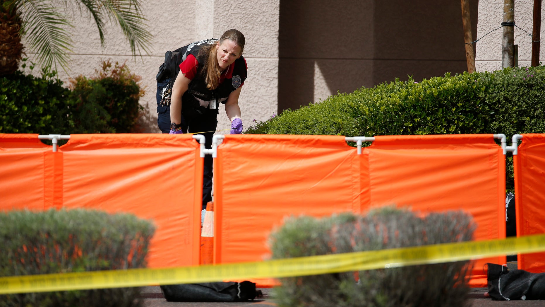 A North Las Vegas investigator at the scene.