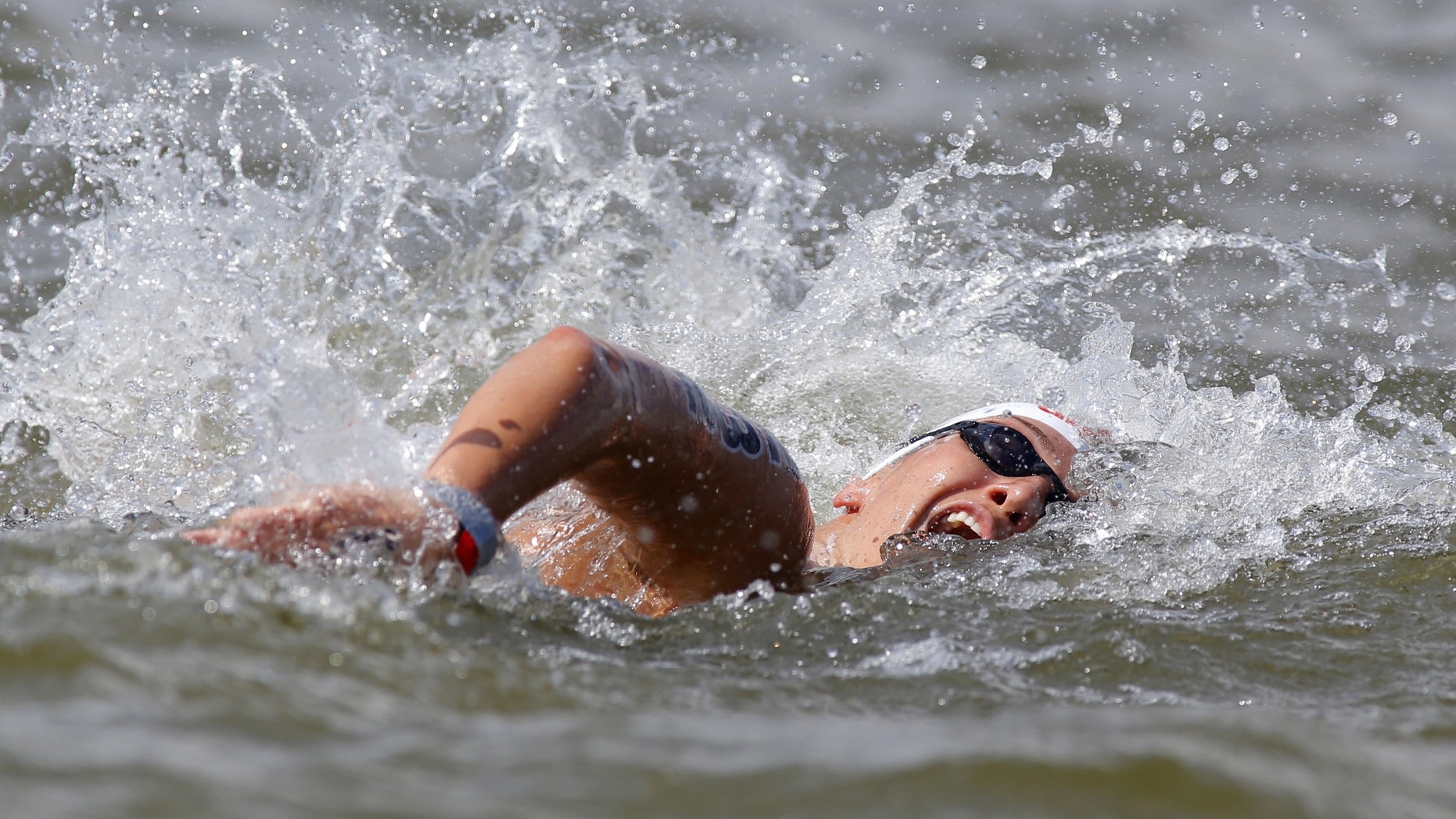 Russia's Anastasia Krapivina, seen here in 2015, is one of the seven swimmers barred from the Rio Olympics.