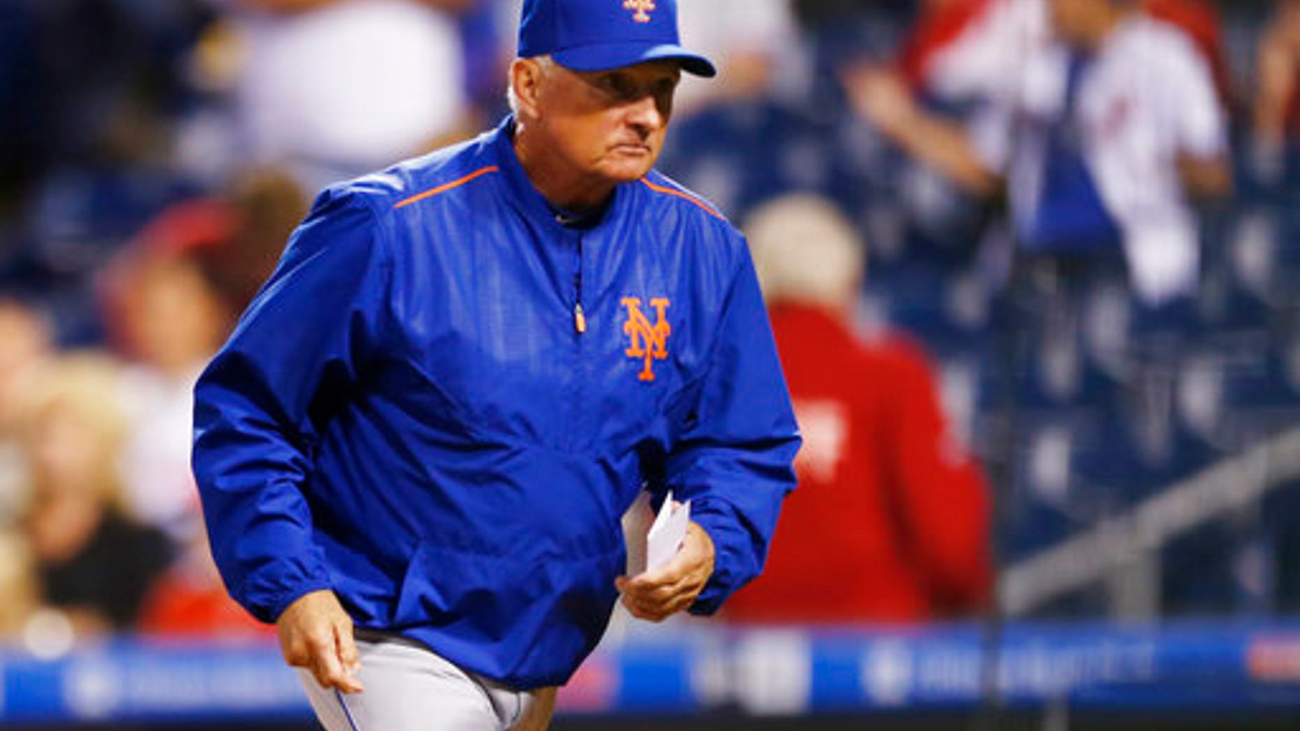 New York Mets manager Terry Collins will resign after the team’s final game this season and take a front-office position with the team. (AP Photo/Laurence Kesterson)