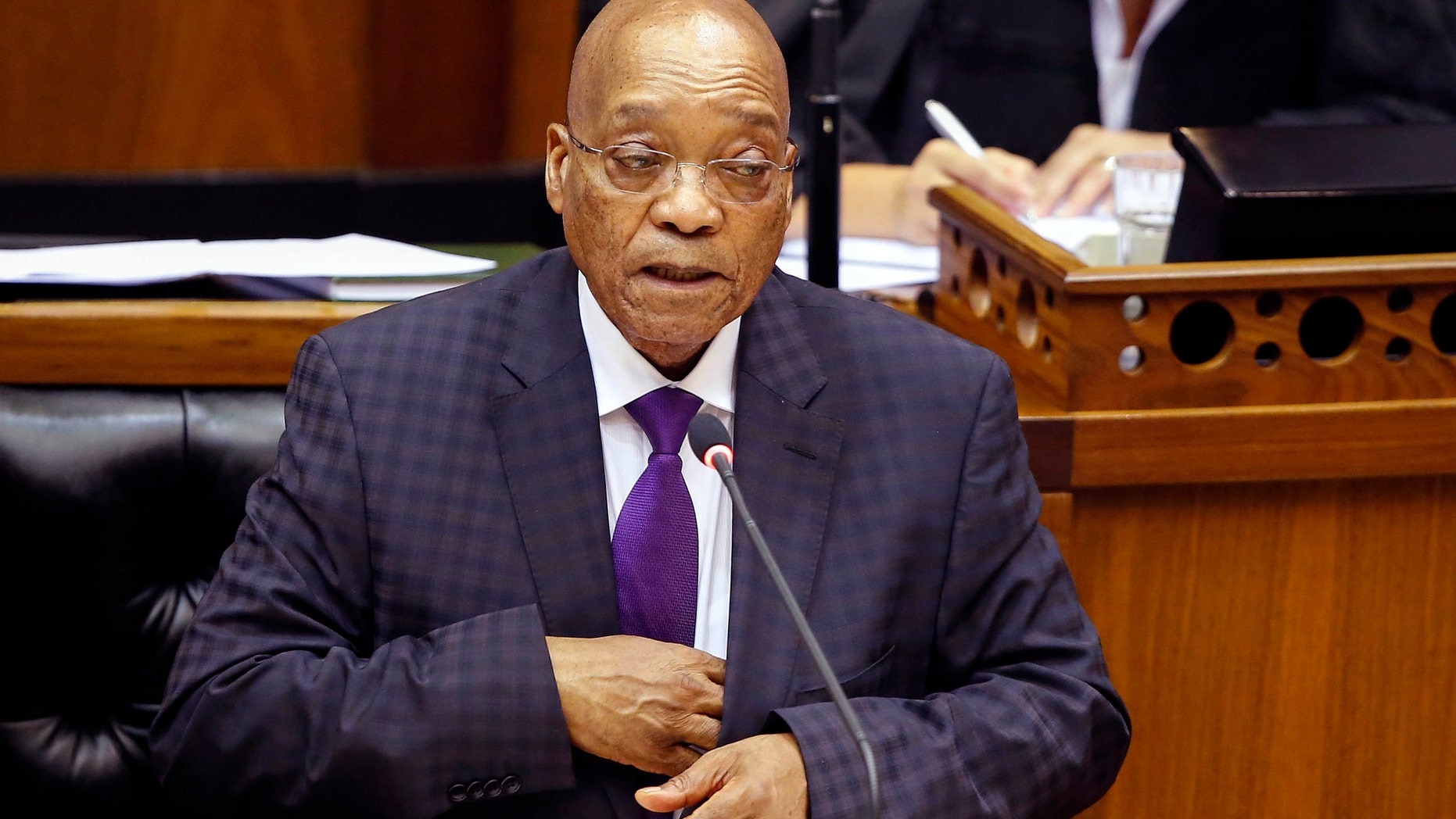 South African president Jacob Zuma in March 2015.