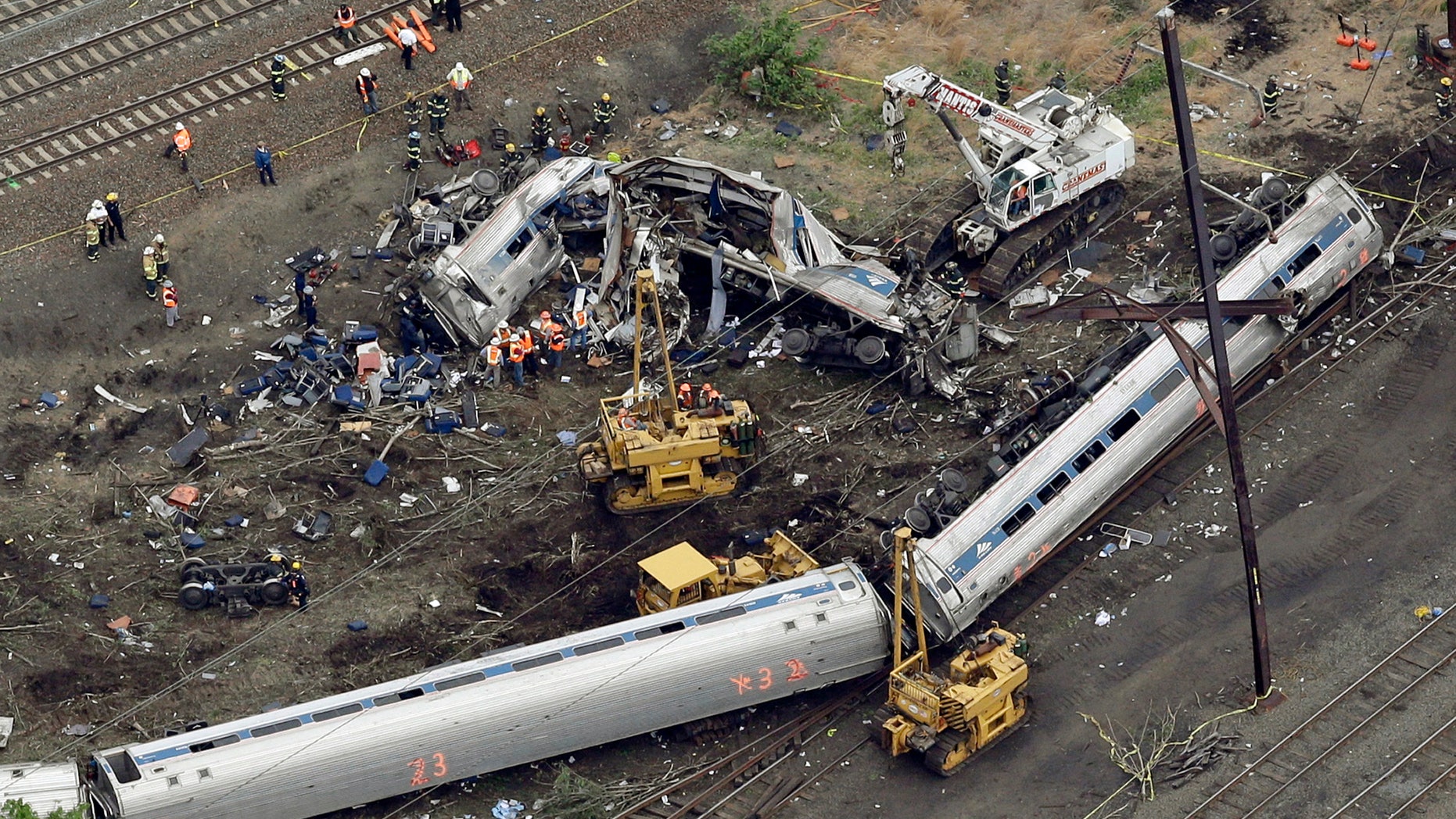 The Amtrak derailment in May 2015.