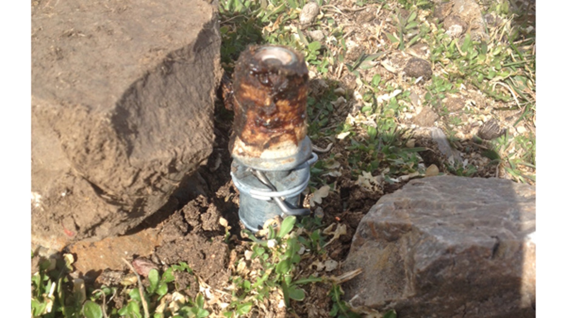 This photo shows the M-44 that killed the Mansfield family's 3-year-old dog in Pocatello, Idaho.