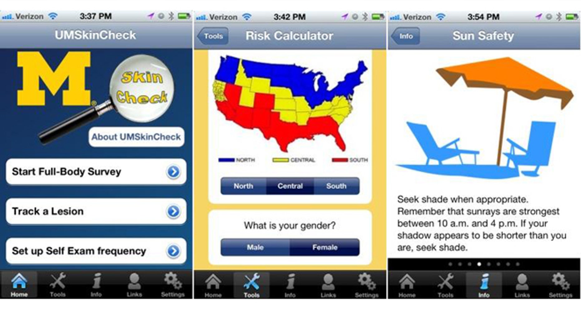 A new app from the Unversity of Michigan can help you conduct a self exam and detect skin cancer warning signs.