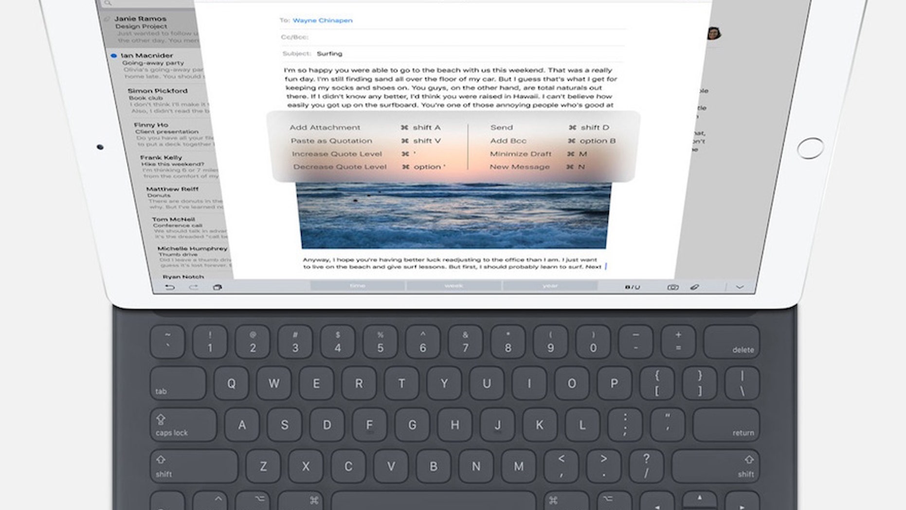 Apple iPad Pro with Smart Keyboard (Apple).