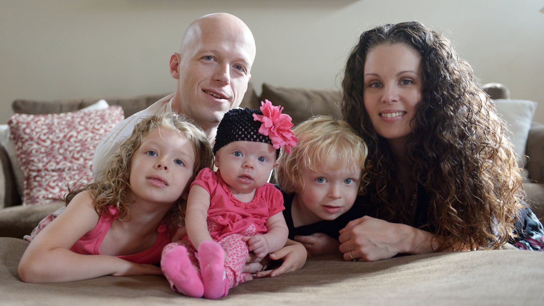 Willow Short, center, along with her parents Megan and Mark and sister Liana and brother Mark in 2014.