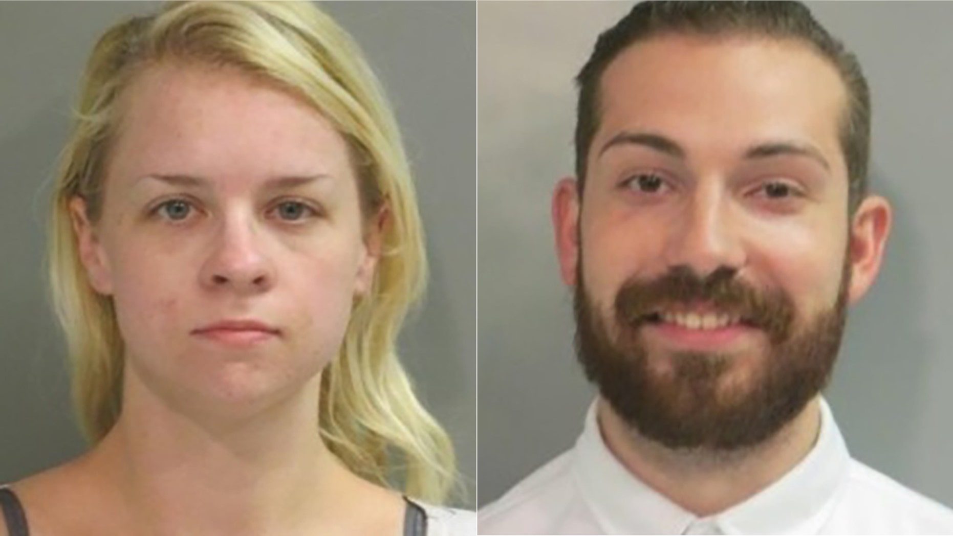 Maxine Feldstein, left, allegedly posed as a California deputy to help her boyfriend, Nicholas Lowe, escape from jail.