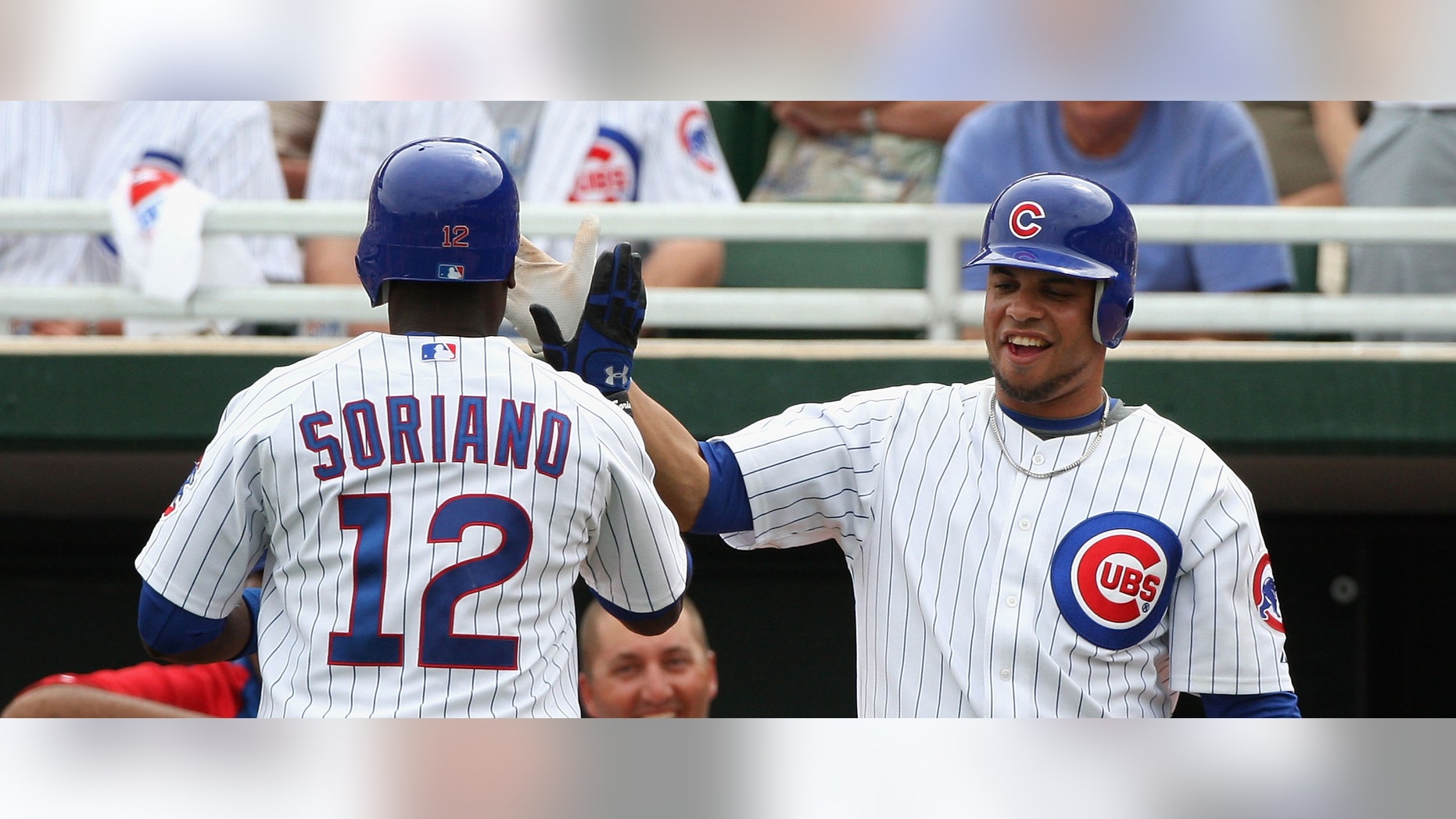 Alfonso Soriano and Aramis Ramirez. (Photo by Christian Petersen/Getty Images)