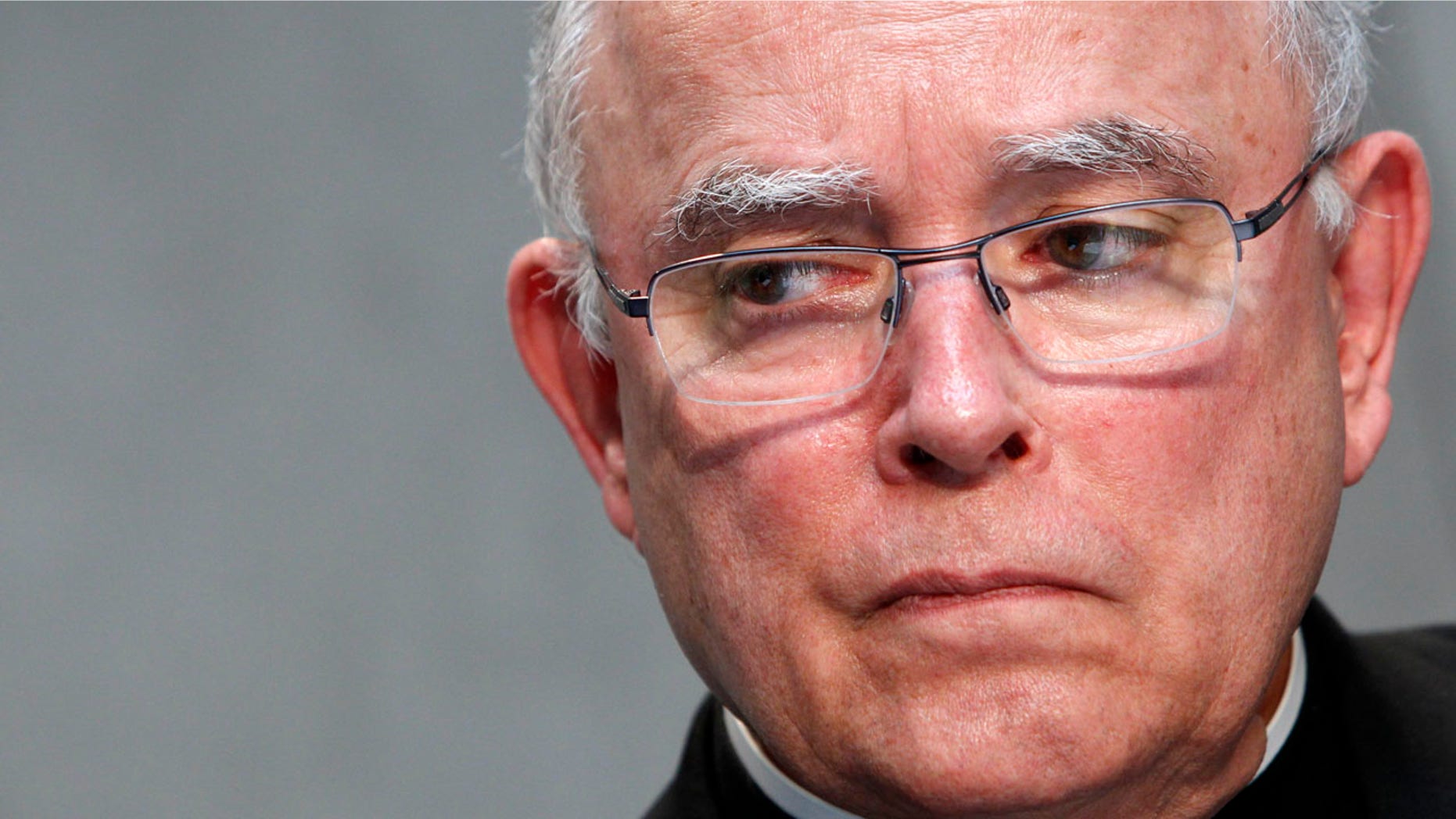 June 25, 2015: Philadelphia's Archbishop Charles Joseph Chaput attends a news conference at the Vatican.