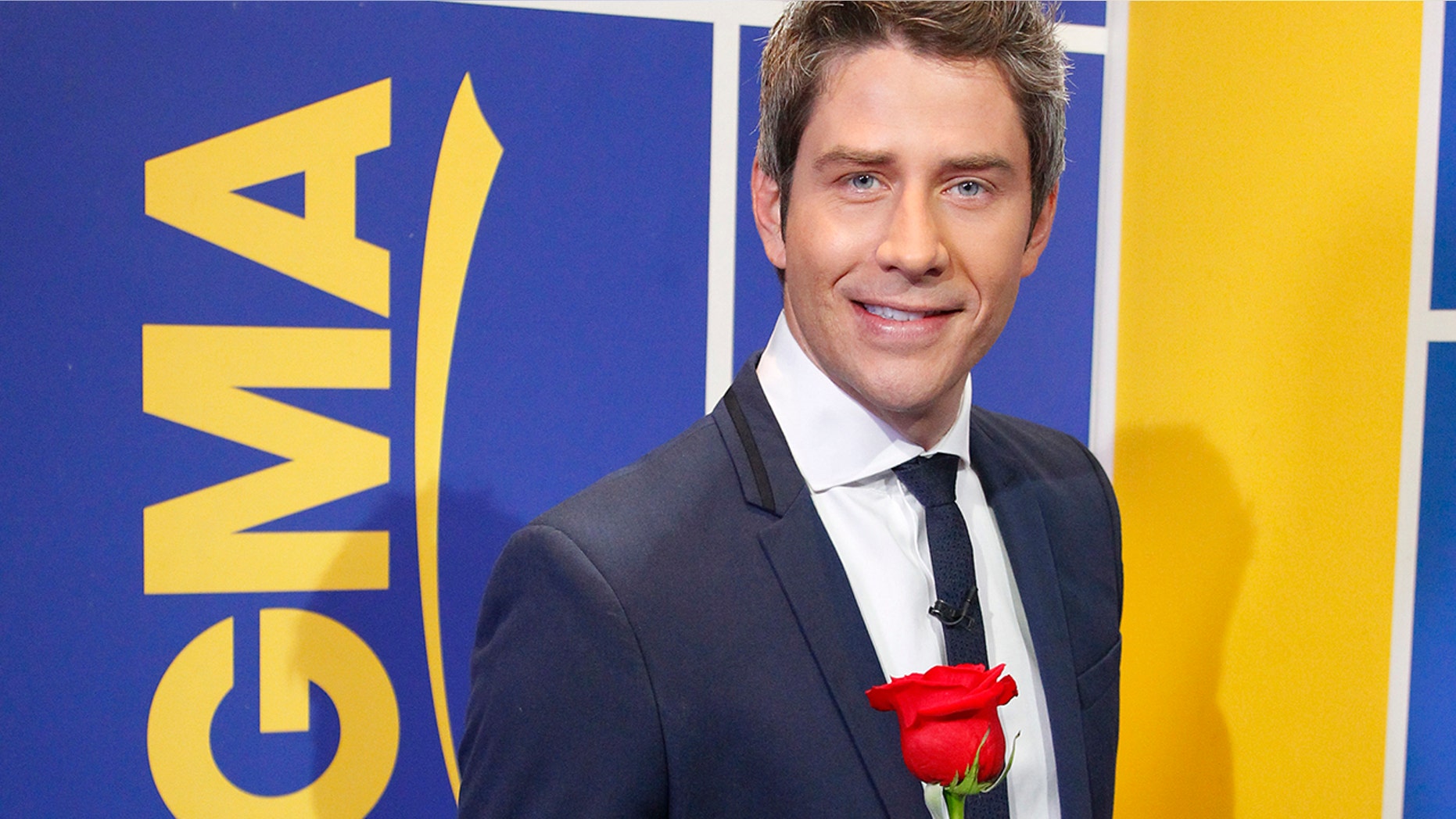 Arie Luyendyk Jr. is announced as the new star of ABCâs "The Bachelor" on "Good Morning America," Thursday, September 7, 2017.
(ABC/Lou Rocco)
ARIE LUYENDYK JR.