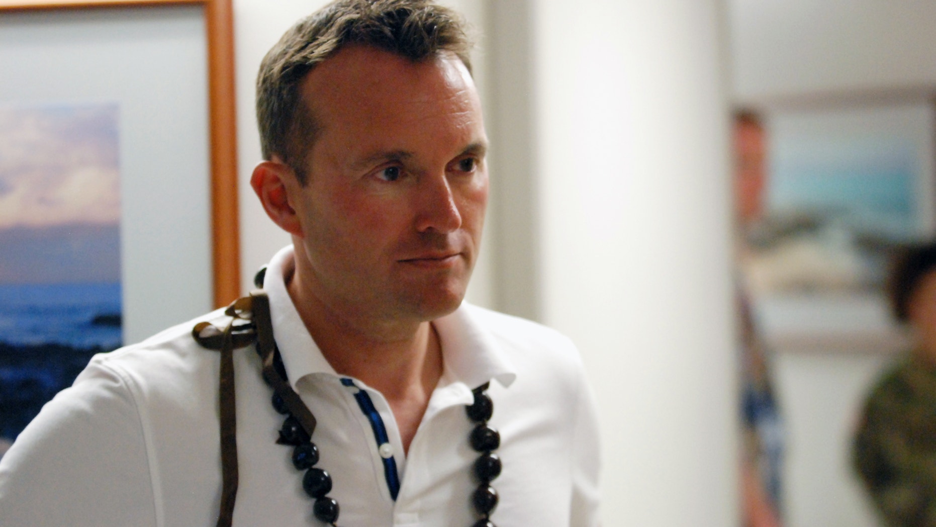 Secretary of the Army Eric Fanning tours Tripler Army Medical Center in Honolulu, Wednesday, July 27, 2016. Fanning says the Army is paying more attention to behavioral health and making sure anyone whos injured while defending the nation gets the treatment they need. He says the Army and other military branches are conducting research into how military deployment effects anger. (AP Photo/Cathy Bussewitz)