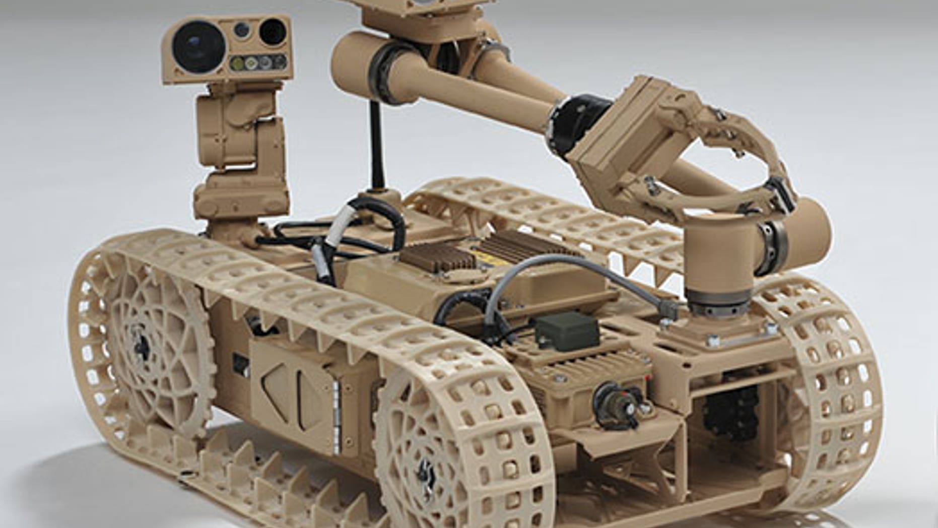 Researchers have been exploring "self-righting" techniques using the Advanced Explosive Ordnance Disposal Robotic System (AEODRS). (Photo Credit: Courtesy Northrop Grumman Corporation)