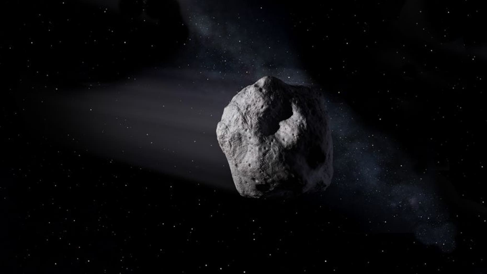 Artist's concept of a near-Earth object. Image credit: (NASA/JPL-Caltech)