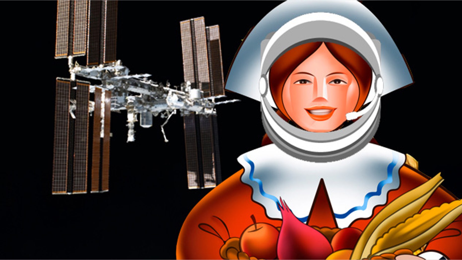 Astronauts on the space station can enjoy cornbread stuffing, yams, mashed potatoes, and turkey, and more for Thanksgiving.