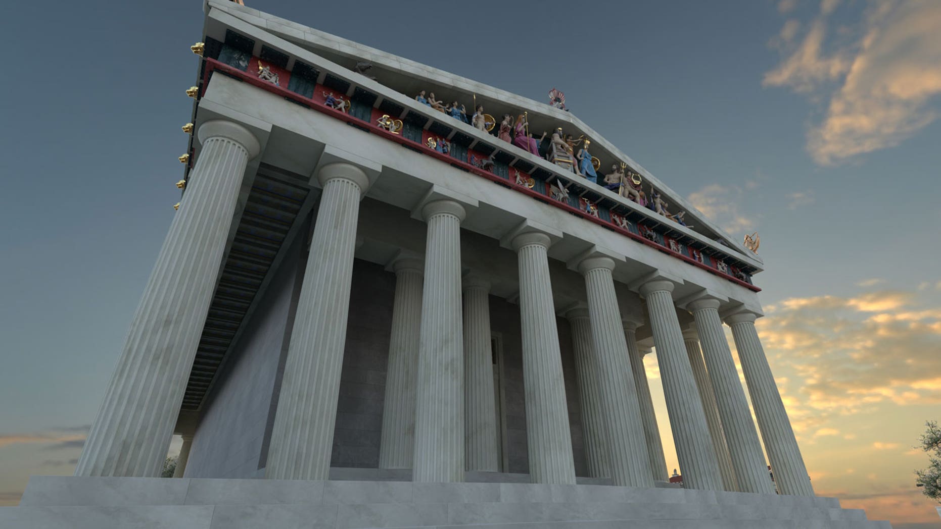 VR reconstruction of the Parthenon (Lithodomos VR).
