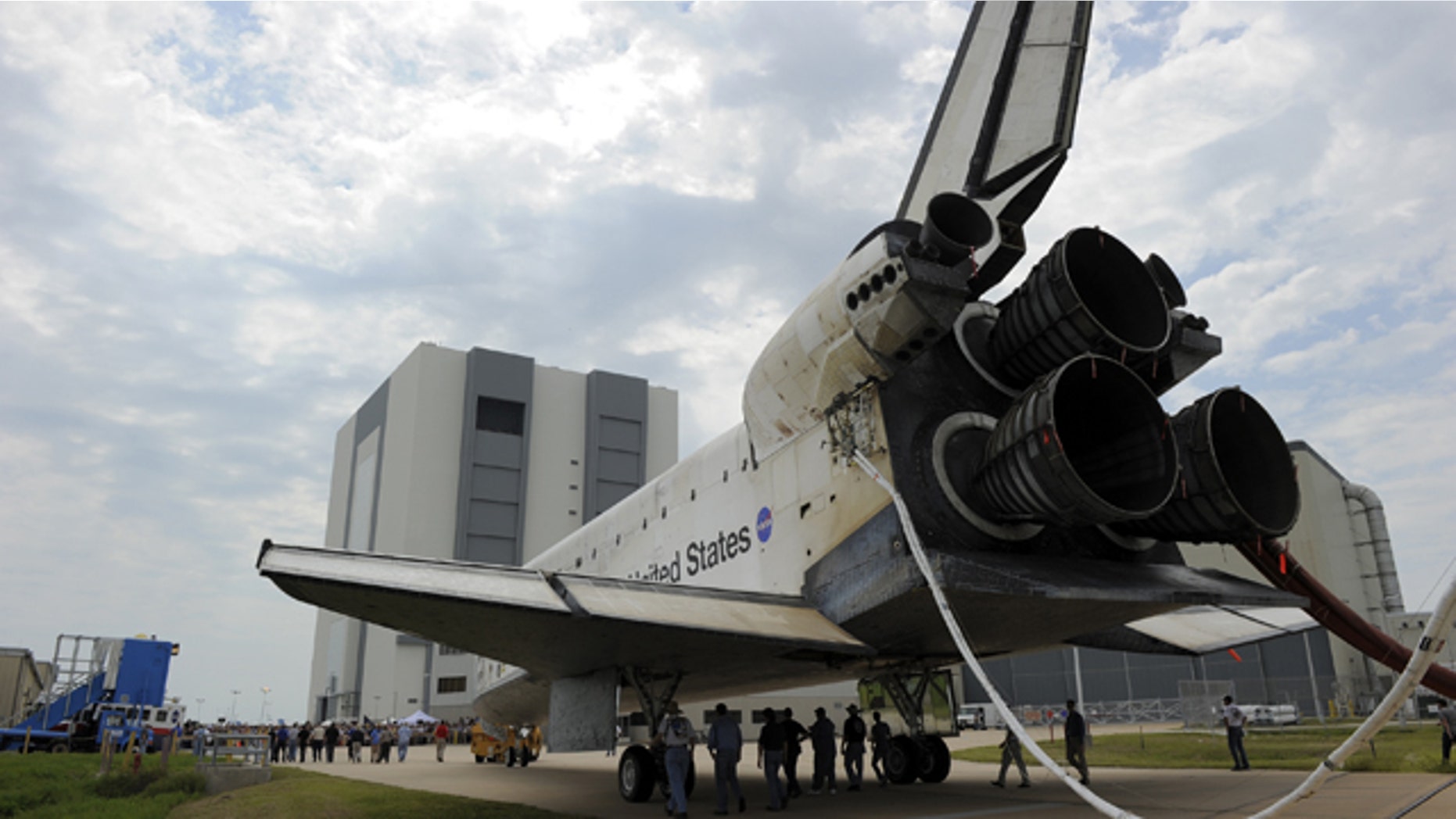Space shuttle Atlantis is slowly towed from the Shuttle Landing Facility to an orbiter processing facility at NASA's Kennedy Space Center in Florida for the last time. Atlantis' final return from space at 5:57 a.m. EDT secured the space shuttle fleet's place in history and brought a close to the America's Space Shuttle Program.