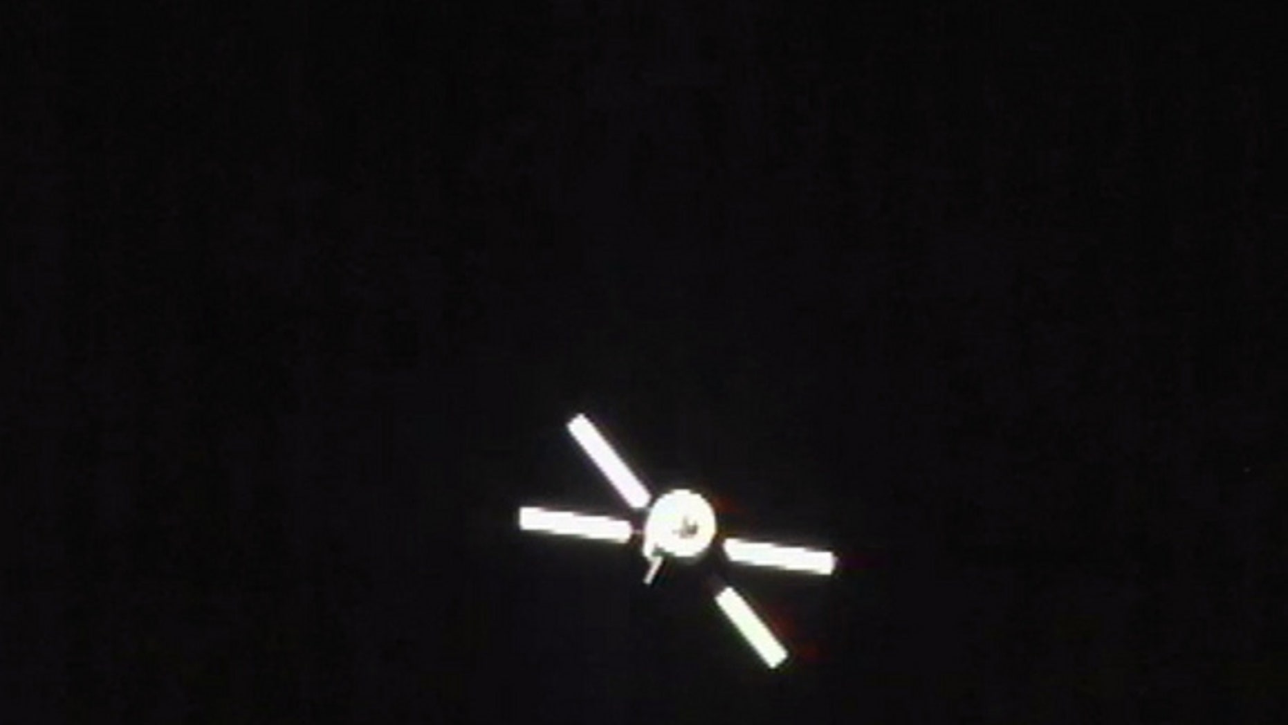 The European Space Agency's ATV-3 Edoardo Amaldi supply ship is seen undocking from the International Space Station on Sept. 28, 2012, in this still image from a video camera on the station.