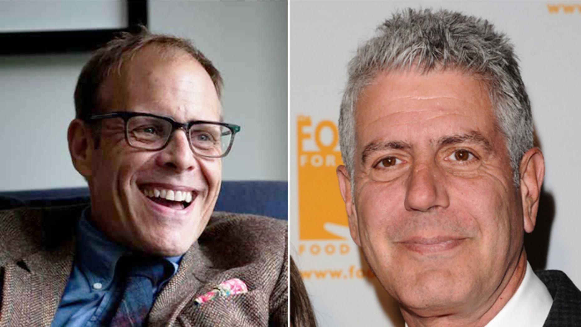 Alton Brown says he hasn't seen Anthony Bourdain wield a knife in the kitchen for quite some time.