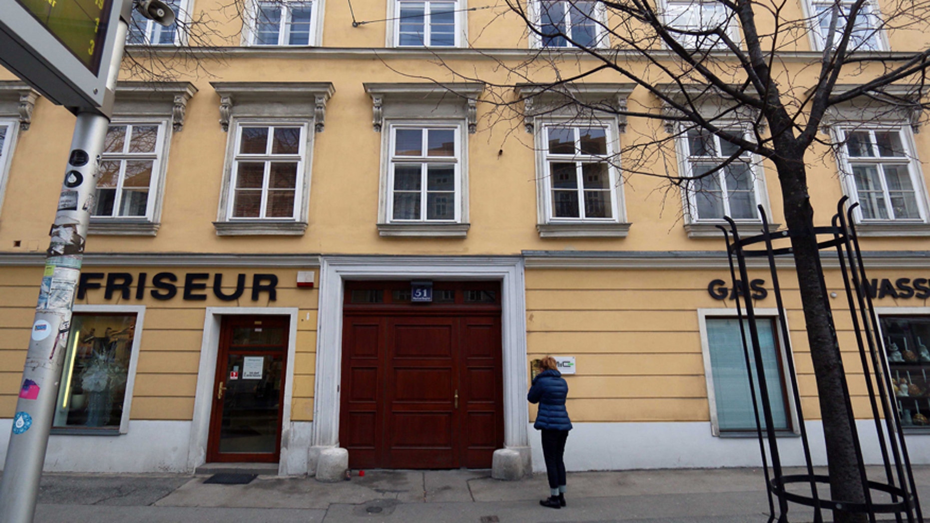 Jan. 28, 2016: An apartment building is pictured where a 25-year old woman from Colorado, United States, has been found dead in Vienna, Austria.