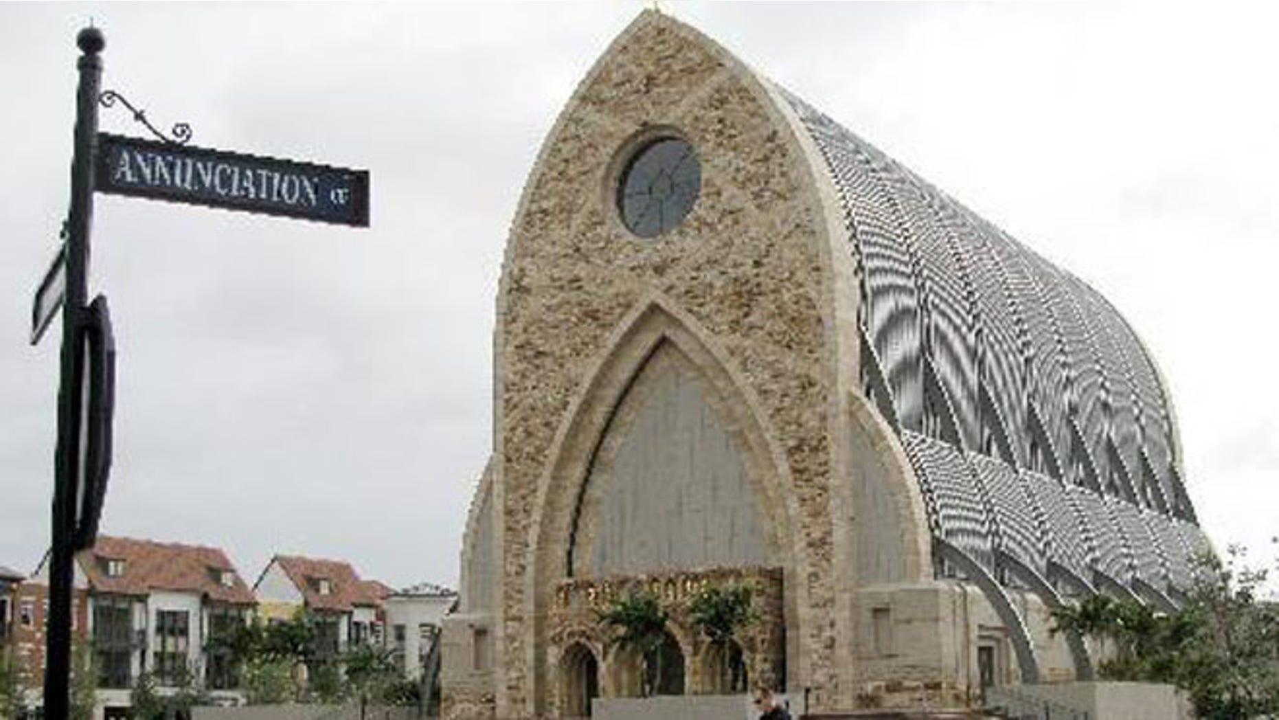 March 4, 2009: The church on the Ave Maria University campus is seen in Immokalee, Fla.