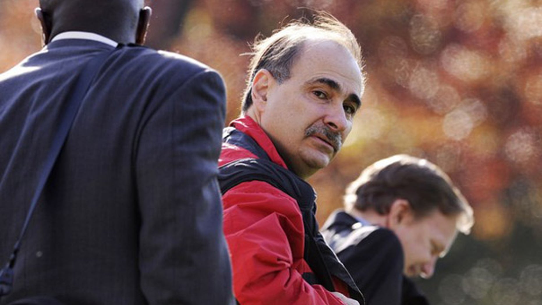 FILE: Obama Senior Advisor David Axelrod departing the White House on Oct. 30 to spend the weekend campaigning for Democratic candidates.