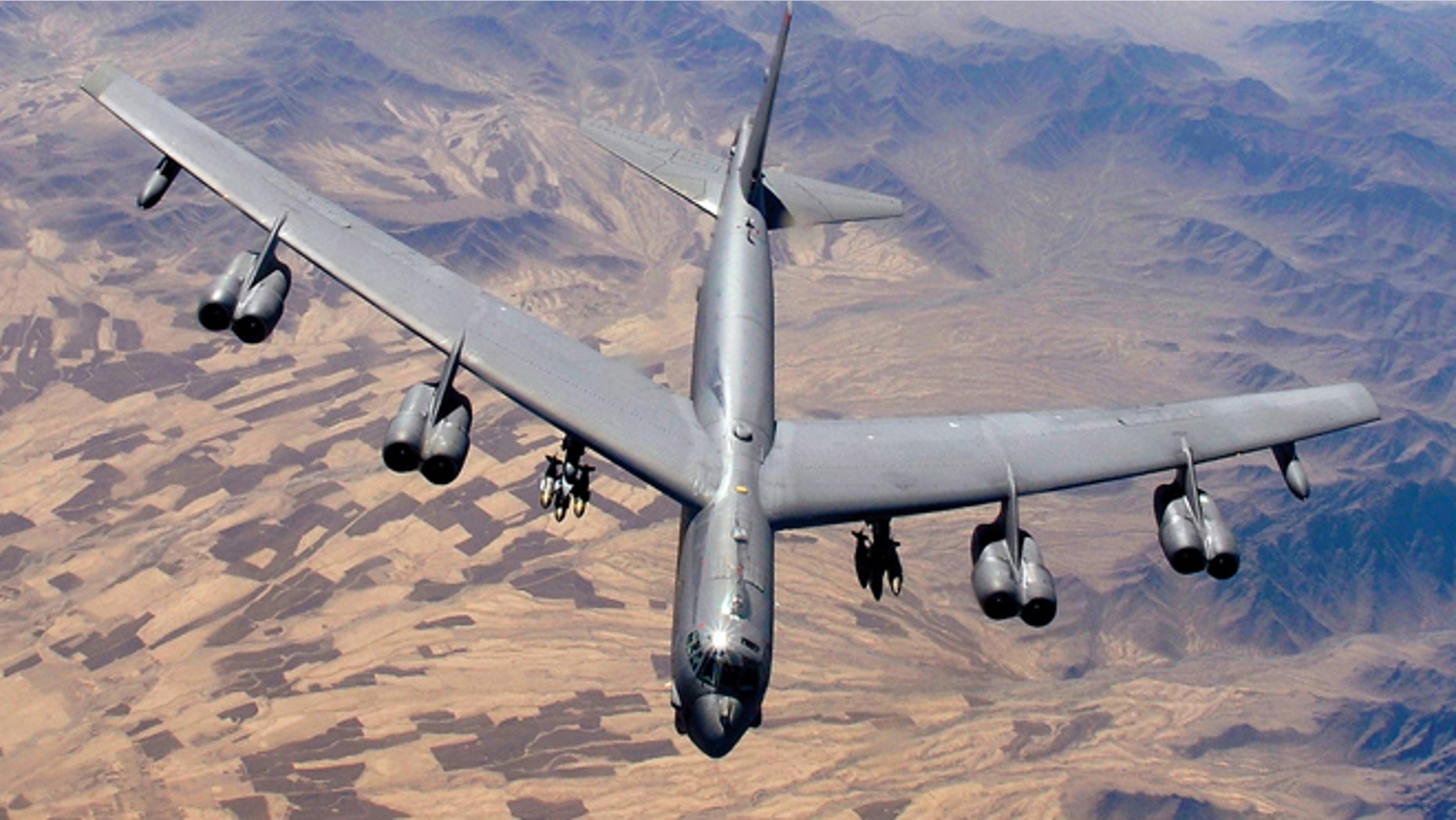 The behemoth B-52 Stratofortress is the biggest bomber that the Air Force flies -- so big that it takes 32 airmen more than 12 hours to wash one.