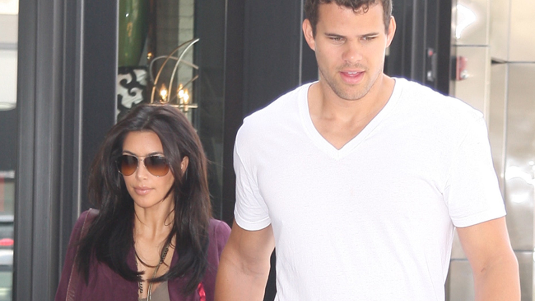 Kim Kardashian and Kris Humphries (X17 Online)
