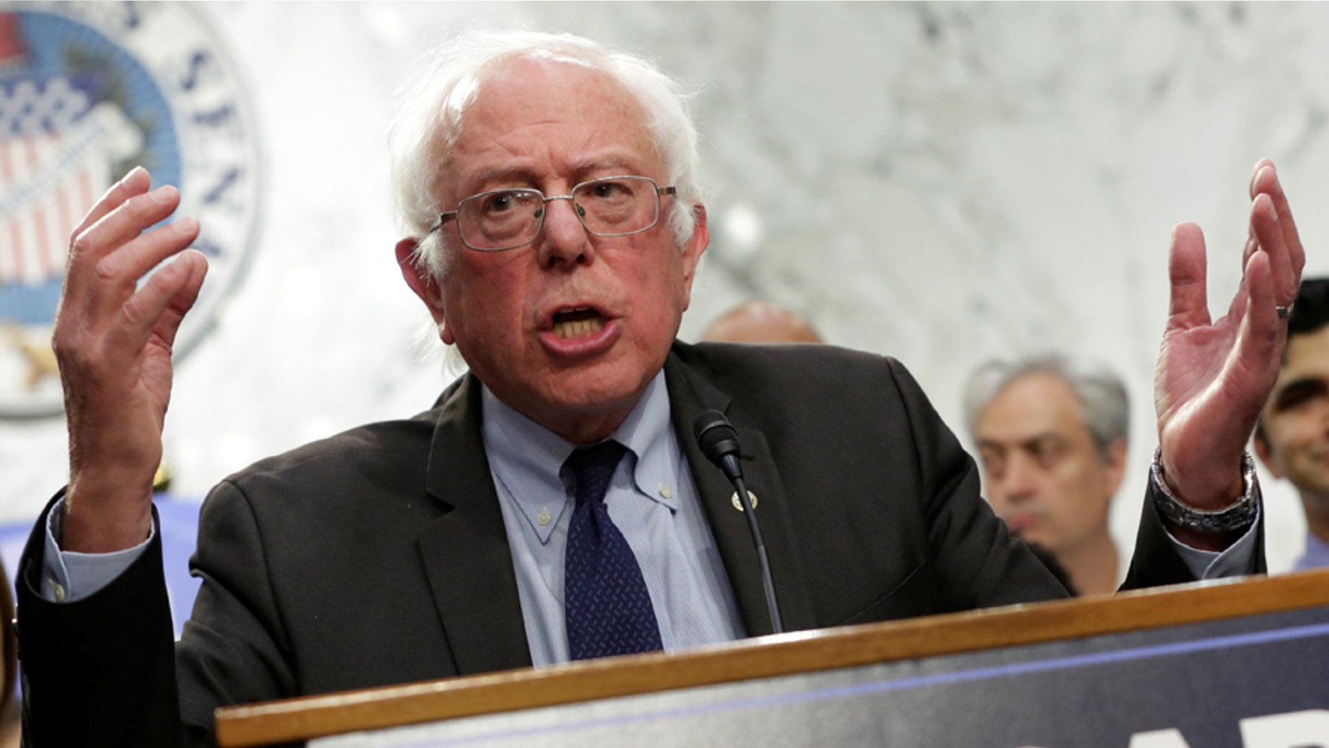 U.S. Sen. Bernie Sanders has called New York City Mayor Bill de Blasio "the opposite" of President Donald Trump.