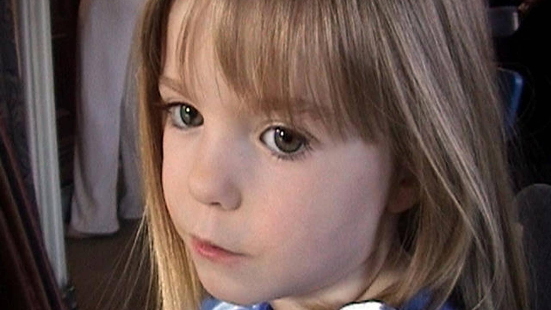 This March 2007 photo shows three-year-old British girl Madeleine McCann.