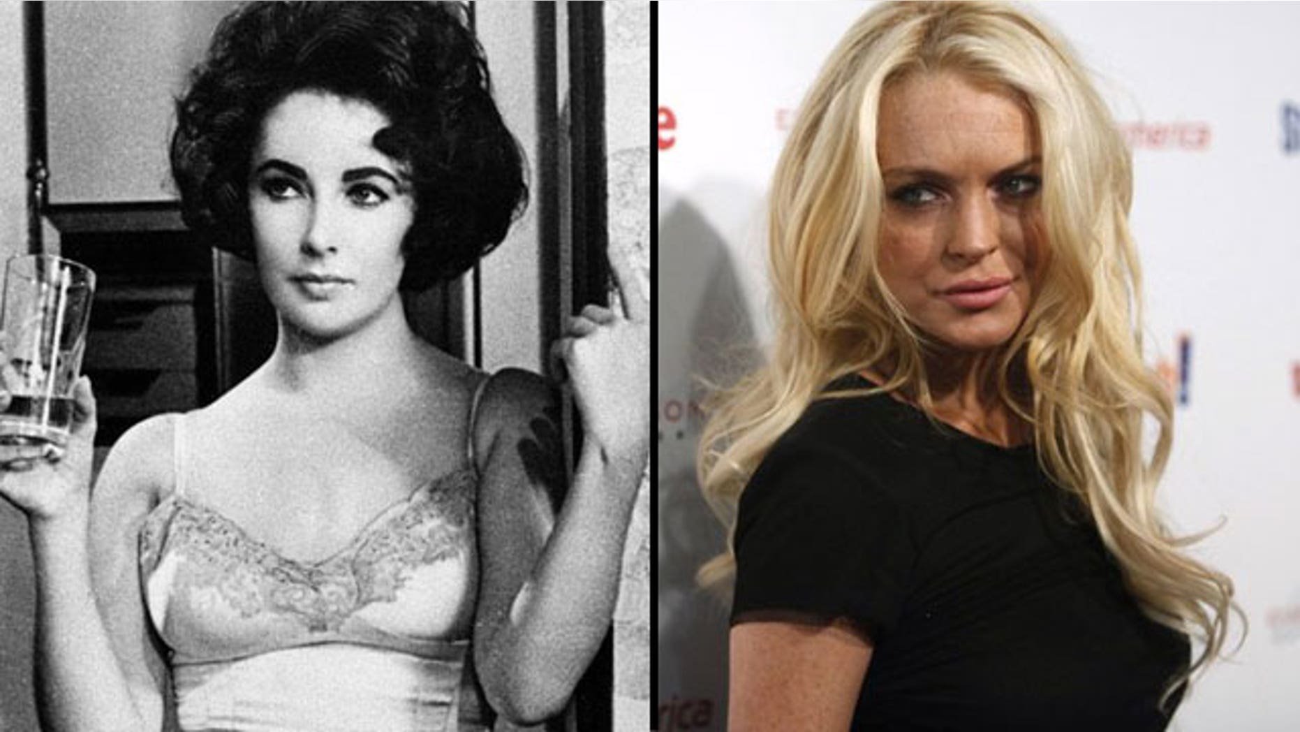 Would Lindsay Lohan (right) make a good Liz Taylor? (AP)
