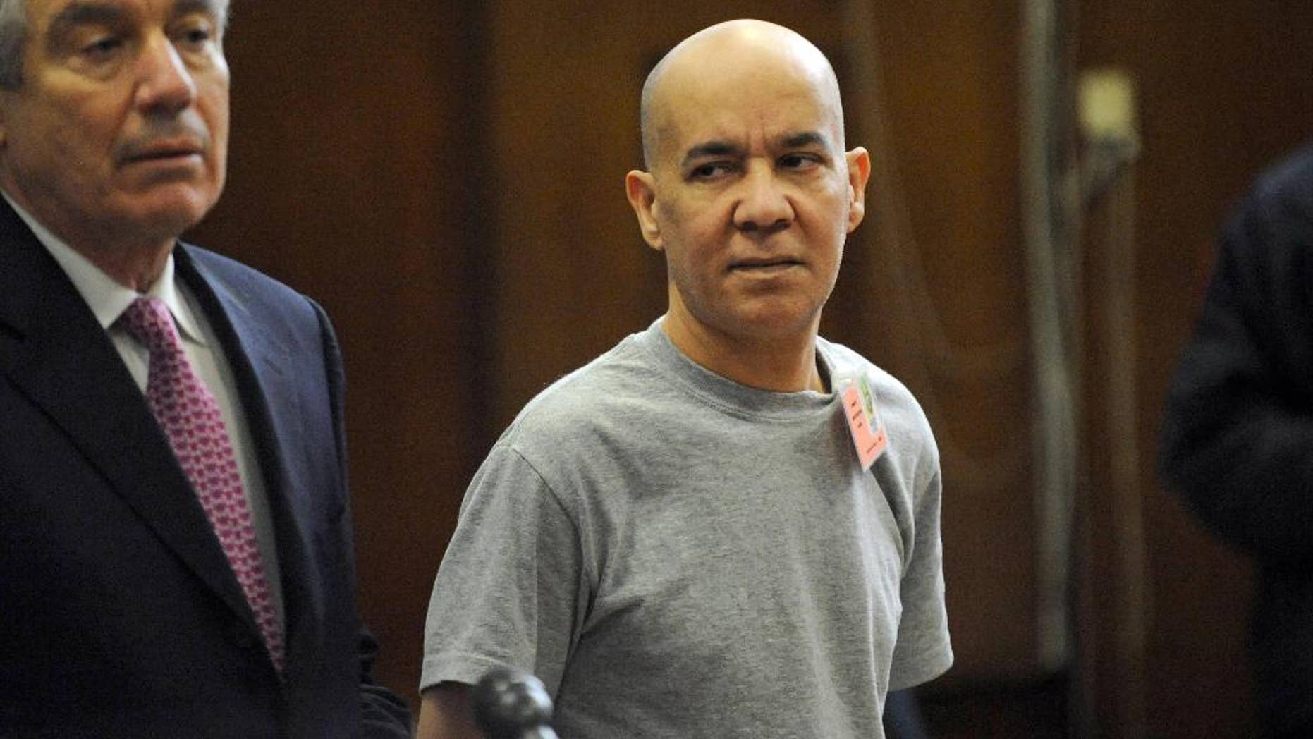 FILE - In this Nov. 15, 2012 file photo, Pedro Hernandez, right, appears in Manhattan criminal court with his attorney Harvey Fishbein, in New York. Circumstances of Hernandez' confession are set to be scrutinized at a hearing to determine whether his statements are fair game for trial -- a question that rests partly on whether he was mentally capable of waiving his rights. (AP Photo/Louis Lanzano, Pool, File)
