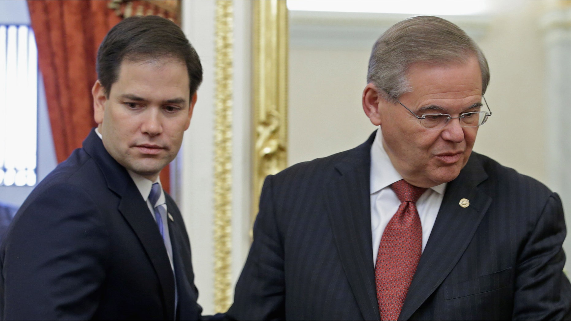 U.S. Sen. Marco Rubio (R-FL) and Senate Foreign Relations Committee Chairman Robert Menendez (D-NJ).