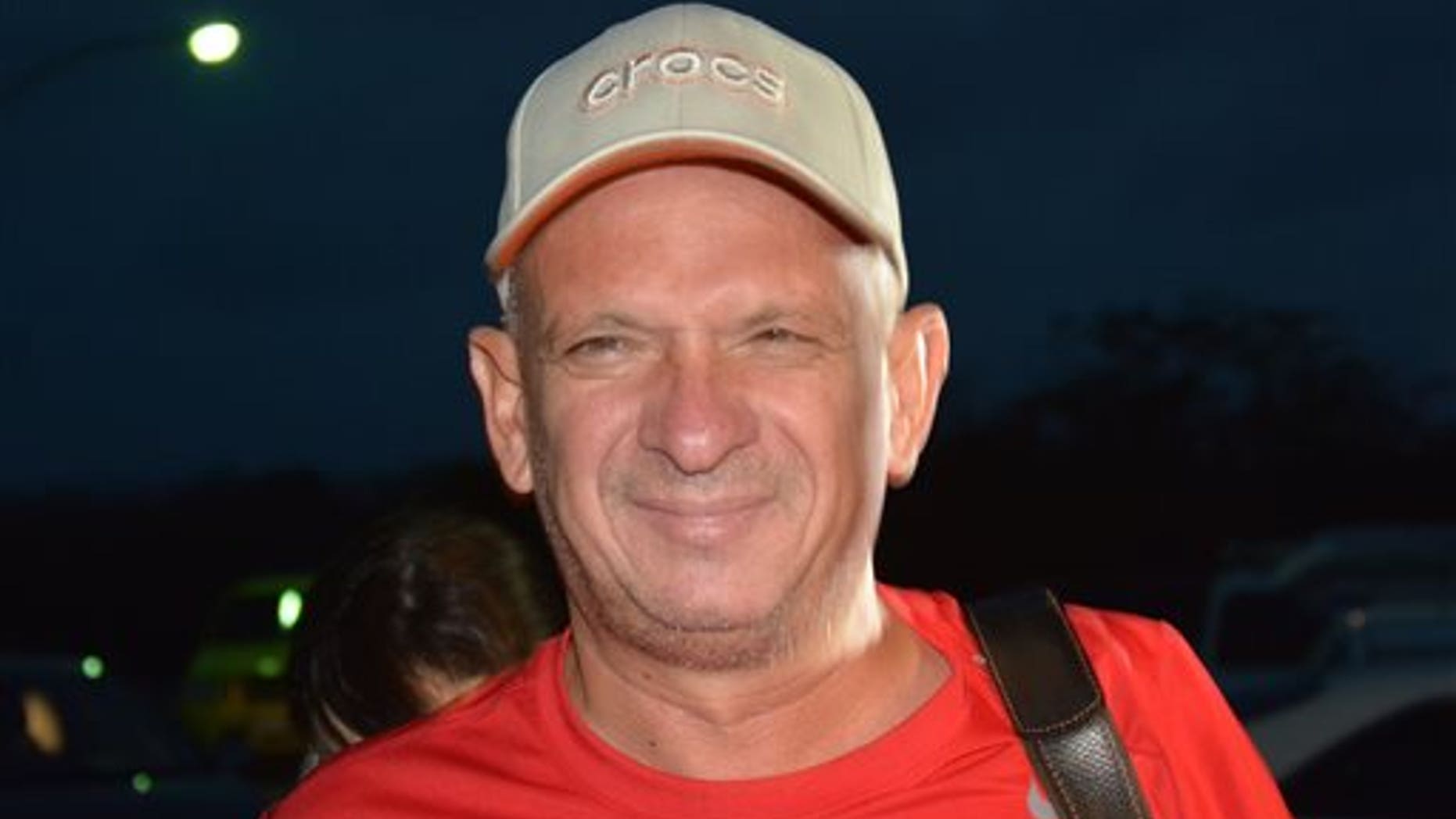 Former Venezuelan general Hugo Carvajal arrives at the Queen Beatrix Airport in Aruba, Sunday July 27, 2014.