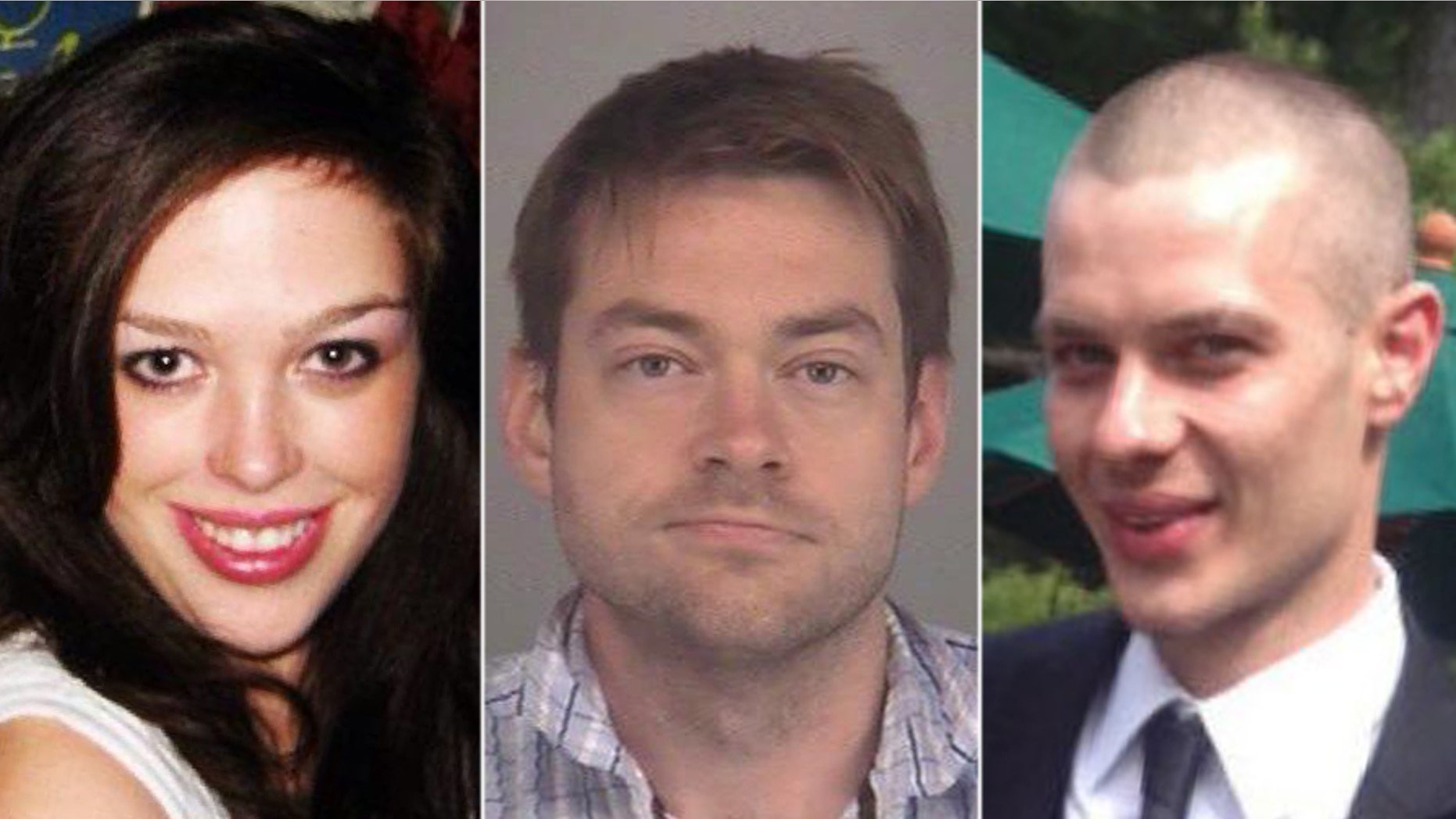 Dellen Millard, middle, and Mark Smich, right, were convicted of murder in the death of Laura Babcock, left.