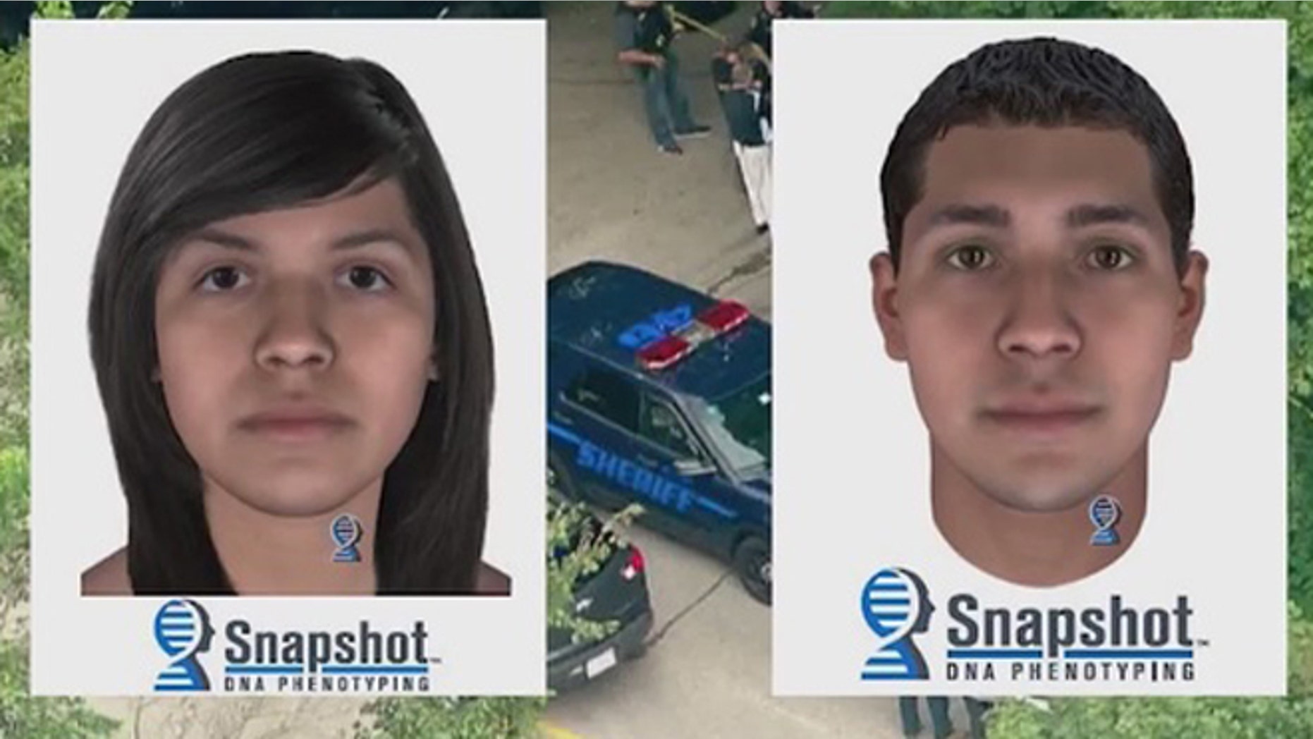 Investigators say these composites may resemble the parents of a dead infant known as "Baby Hope.” (Fox 32 Chicago)