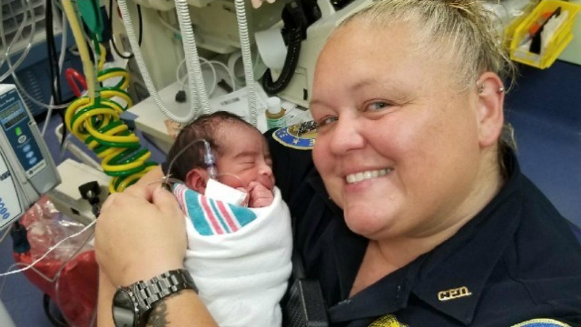 The baby, who was found with the umbilical cord still attached, is now being cared for at Children's Healthcare of Atlanta.