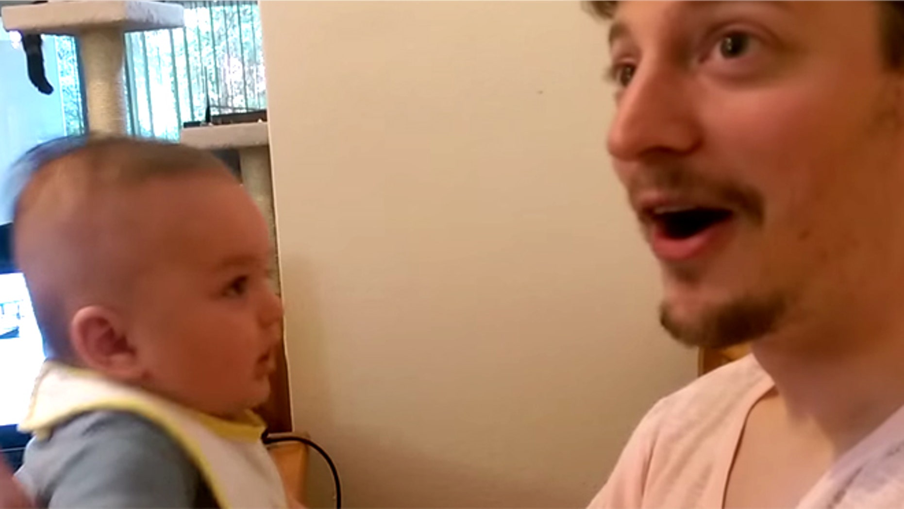 Baby "Ben" shocks parents with "I love you" response.