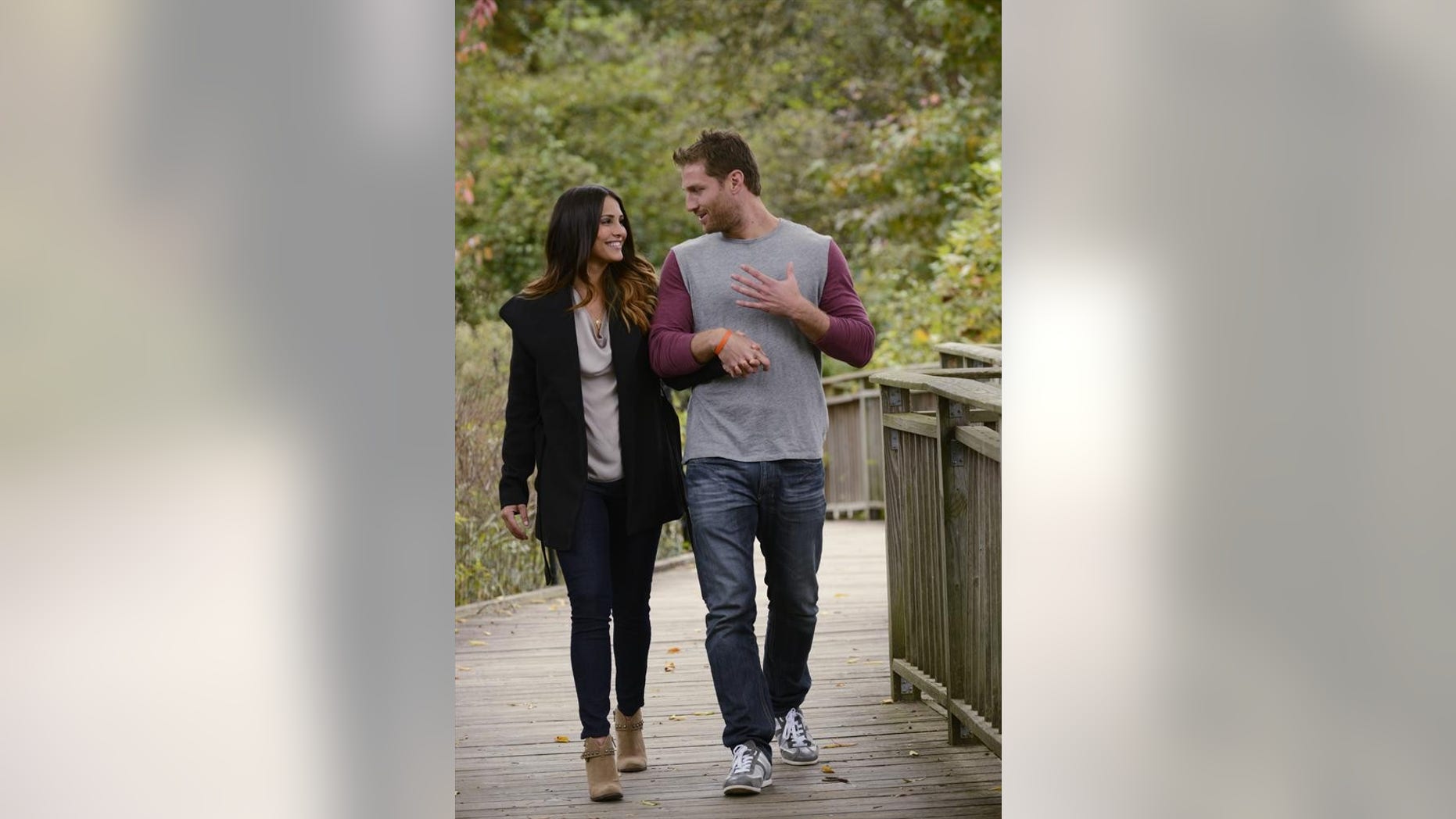 Andi and Juan Pablo are seen during their date on "The Bachelor."