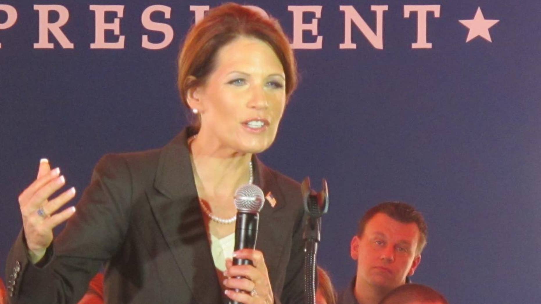 Minnesota Rep. Michele Bachmann speaks at a campaign event in Columbia, SC July 19. (Fox News Photo)