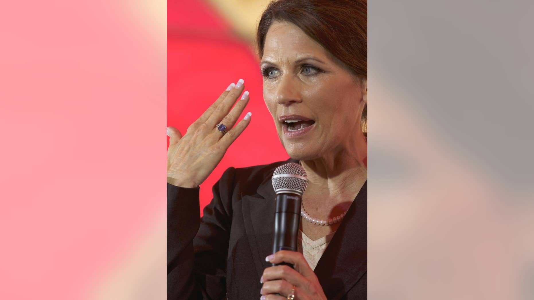 Republican presidential candidate, Rep. Michele Bachmann, R-Minn., speaks to the South Carolina Christian Chamber of Commerce at Christ Central Ministries in Columbia, S.C., Tuesday, July 19, 2011. (AP Photo/Brett Flashnick)