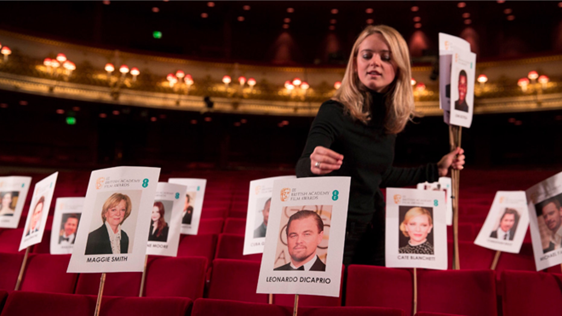 Feb. 11, 2016. Preparations are well underway for the annual star-studded event the British Academy Films Awards (BAFTA).
